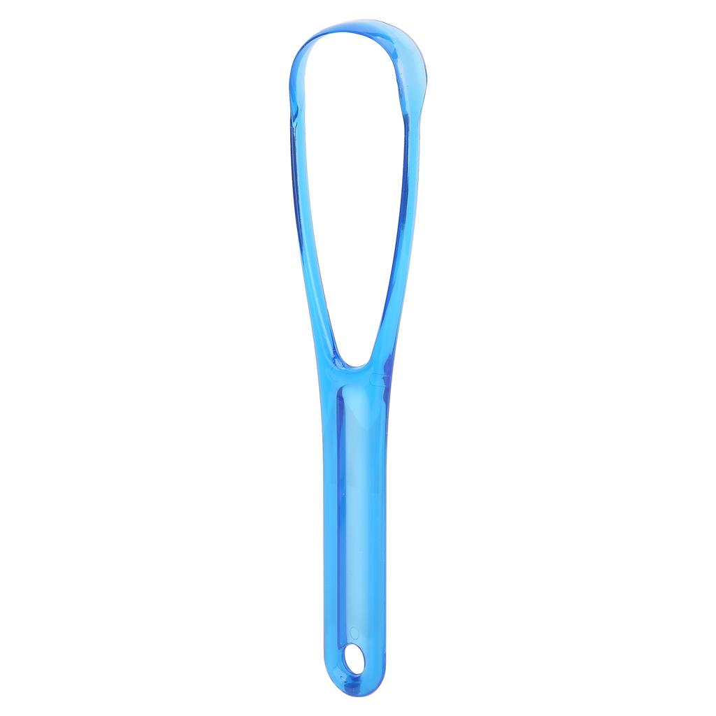 Портативный скребок для языка Гигиена полости рта Щетка для чистки налета на языке Инструмент для ухода за полостью ртаBlue