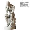 Орнамент "Мыслитель", 3D-печатная матово-белая скульптура, Скульптура для гостиной, Декор для рабочего стола, книжной полки