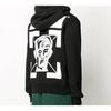 Off-White Cross Box Logo Hooded Sweatshirt Black/Red Men Tops OMBB034E20FLE0101025