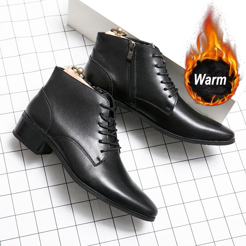 Натуральная Кожа Весна Дизайнерская Роскошный Бренд Платье Офисная Обувь Для Мужчин Челси Повседневные Ботинки Ретро Пара Ботильоны Обувь