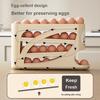 Катящийся Раздвижной Контейнер для Хранения Яиц Пищевой Класс Органайзер Держатель для Яиц на Боковую Дверцу Холодильника Контейнер для Сохранения Свежести