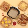 Air Fryer Baking Paper 50/100PCS for BBQ Plate Square Rectangle Round Oven Pan Pad Non-Stick Mat Oil-proof Liner Kitchen Tool