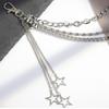 Gothic Star Waist Chain Metal Alloy Multi-layer Key Chains Fashion Jeans Chain  For Women Man