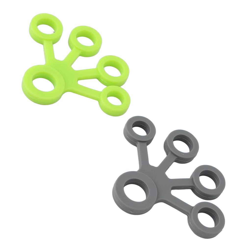 2pcs Portable Silicone Finger Stretcher High Elasticity Five Fingers Stretch Band for Guitarist