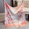 New Fashion Luxury Printing 90*90CM Women Scarf Satin Paisley Square Big Shawl Elegant Headscarf Beach Sun Protection Bandana