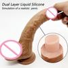Realistic Dildos Super Soft Realistic Penis Dildo Suction Cup Dong Small / Medium Large