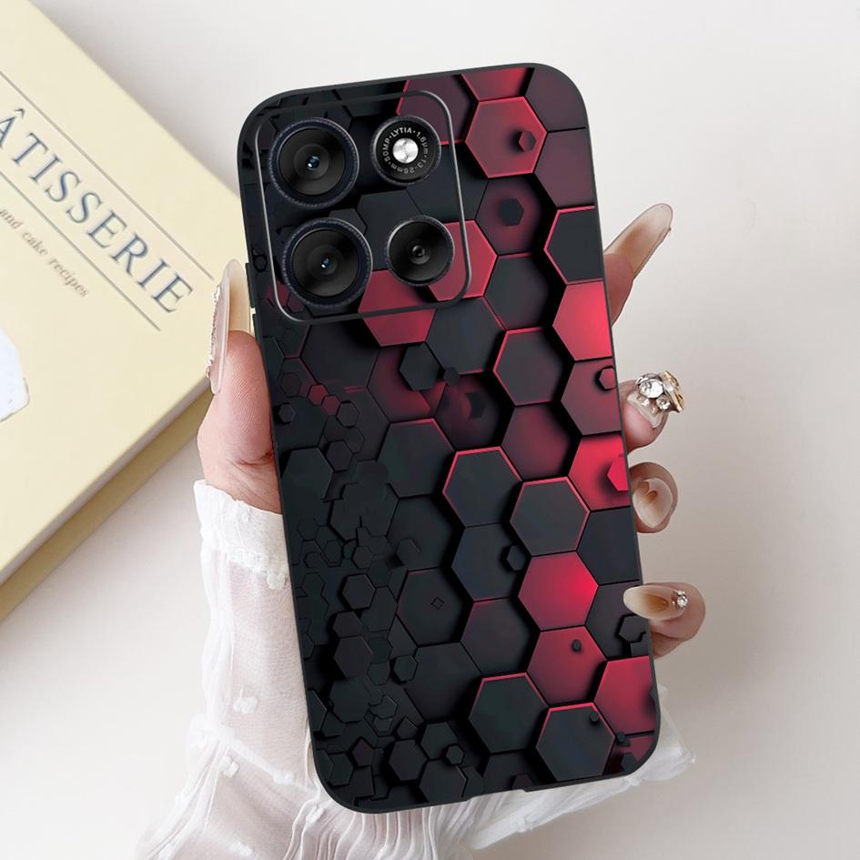 Для Motorola Moto G86 G56 2025 Чехол Модный Цветок Закат Мультфильм Мягкий Силикон Защитный Чехол Для Телефона Для MotoG56 MotoG86 Чехлы