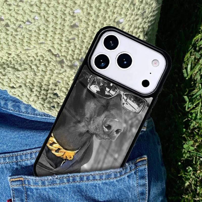 Doberman Dog soft Phone Case Cover for IPhone 11 12 13 14 15 16e 17 Pro Max Coque for IPhone 17 Air