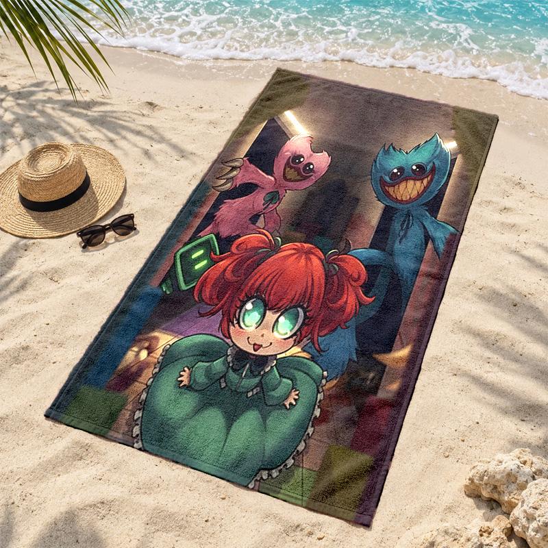 Poppy Playtime Microfiber Beach Towel Quick Dry Sand Free Lightweight Beach Towels for Travel Swimming Camping