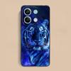 Неоновый чехол для мобильного телефона с тигром для Xiaomi Redmi Note 14 13 12 11 S Pro Plus 4G 5G Цветной чехол с принтом Красивый чехол Роскошный