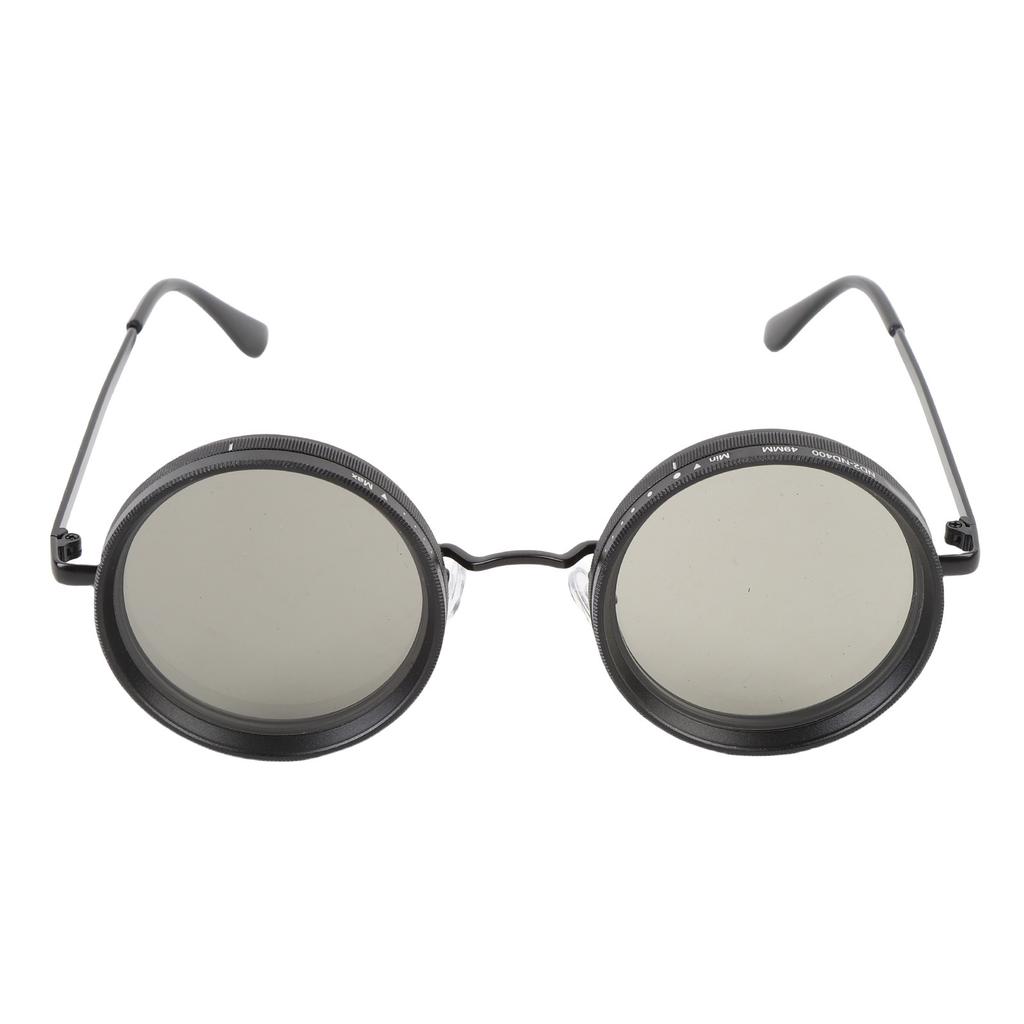 Регулируемые солнцезащитные очки с переменным затемнением, круглые линзы 49 мм, солнцезащитные поляризационные очки с ND-фильтром для мужчин, для рыбалки