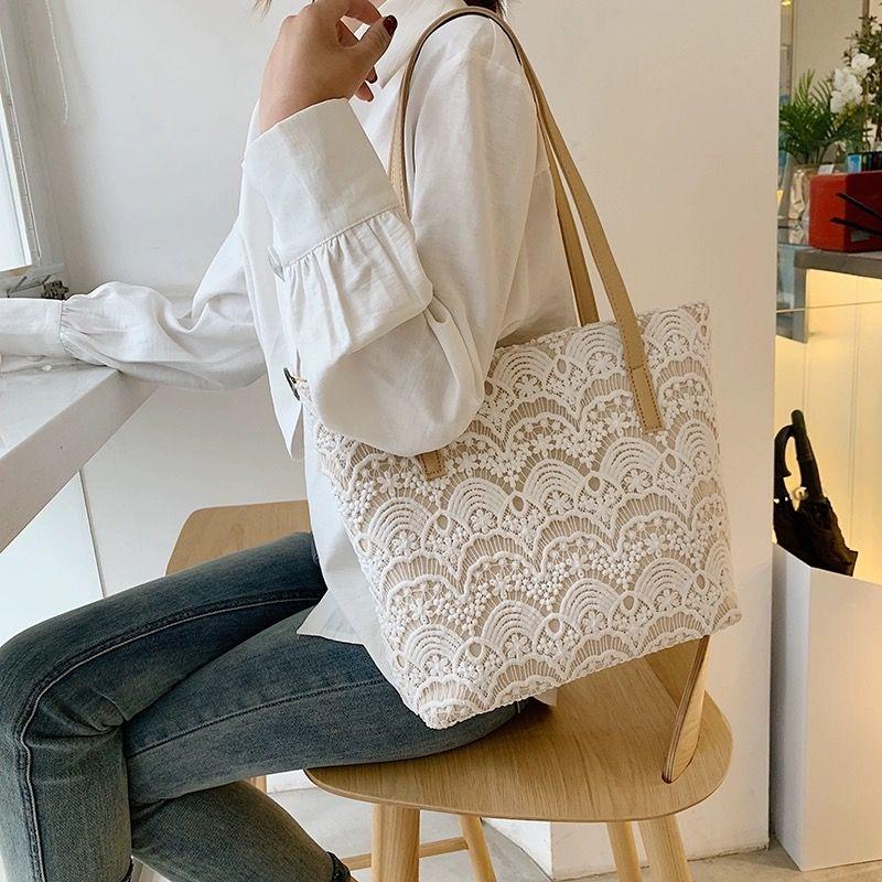 Кружевная сумка через плечо Новая художественная холщовая сумка-сумка