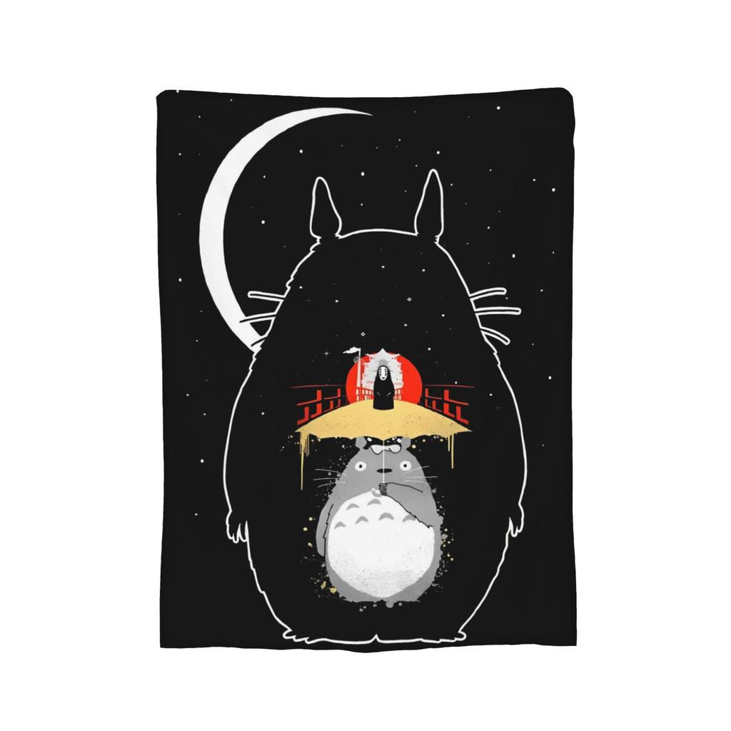 Anime Tonari No Totoro blanket Cover Fleece T-Totoros Cute Warm Throw blanket for Home Couch Bedroom Quilt
