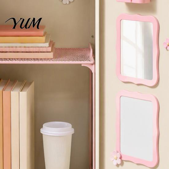 Locker Organization Accessories 15Pcs/Set Pink for School Girls, with Shelf, Dry Erase Whiteboard, Girls Supplies Markers, Mirror, Pen Holder, Flower