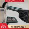 Для Ford Territory 2024 Equator Sport Автомобильная фара Прозрачная защитная пленка из ТПУ Изменение цвета тонировки передней фары