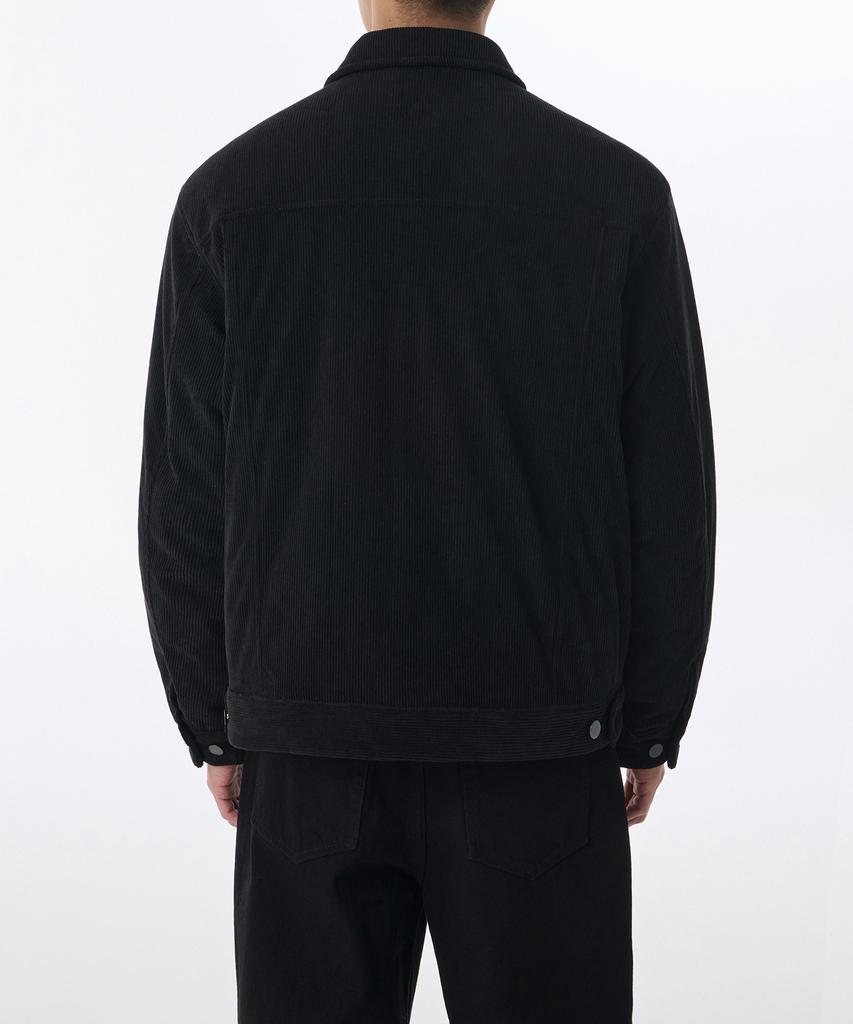 Musinsa Standard Corduroy Oversized Padded Trucker Jacket [Black]