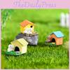 Adorable Resin Animal House Figurines Perfect For Diy Miniature Moss Landscapes