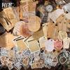 200 Pcs Vintage Stickers & Material Paper Set - Retro Decor for Journals, Scrapbooks, Planners & DIY Crafts, Perfect for Creativ