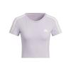 Танцевальная футболка с коротким рукавом и тремя полосками, женские топы, серебристо-фиолетовый JI9794