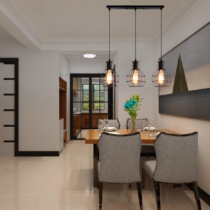 Люстра в стиле ретро-индустриального американского кантри со светодиодами, персонализированная креативная люстра для ресторана и гостиничного номера в виде железной гранаты