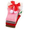 Женские рождественские чулки с бантом, гетры, зимние теплые флисовые эластичные трикотажные чехлы для ног, женские толстые манжеты, носки для сапог
