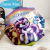 Custom Name Umbrella Rainbow Unicorn Dream Umbrella 8-Frame for Travel, Camping, Casual Lightweight Portable, Essential for Family Gifts