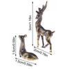 1Pc Copper Alloy Sika Deer Tabletop Small Ornaments Vintage Animal Figurines Desk Decorations Accessories Home Decor Crafts