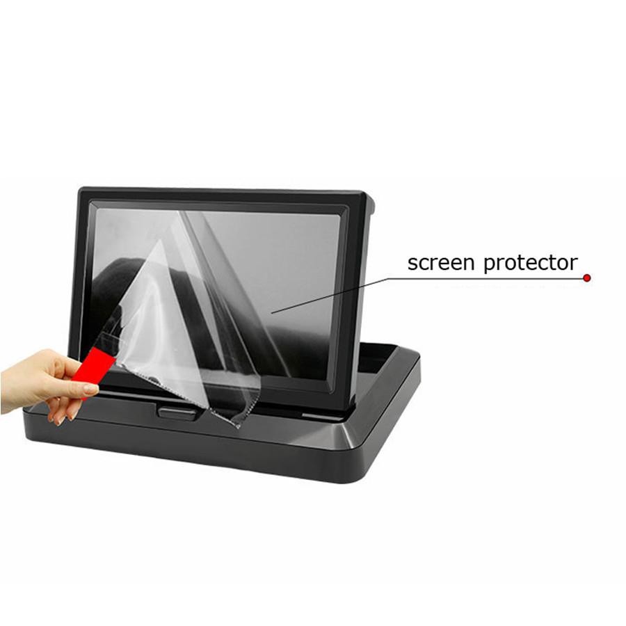 Vehicle 5" HD 800*480 Foldable TFT LCD Reverse Rearview Parking Monitor PAL NTSC