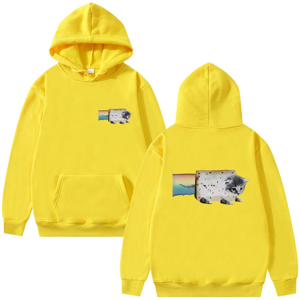 Funny Game Rainbow Nyan Cat Vintage Acid Hoodie Unisex Clothing Casual Humor Hooded Tracksuit Unisex Vintage Pullover Hoodies