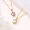 Fashion Temperament Necklace Women's Niche Projection Ins Design Sense Love Diamond Pendant Jewelry