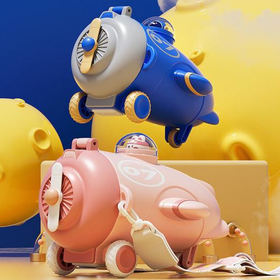 Бутылка для воды в форме самолета с трубочкой 500 мл мультяшный детский стакан для воды герметичный