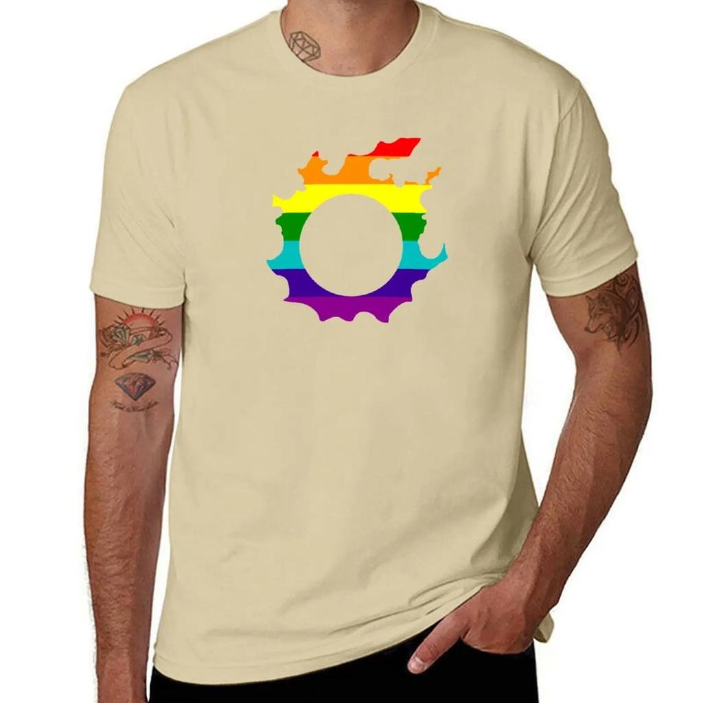 Футболка FFXIV Pride футболки графическая футболка винтажная одежда в стиле аниме баскетбольные графические футболки мужская футболка для тренировок