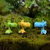 3 Pack New Cute Mini Resin Animal Giraffe Fairy Garden Decoration Miniature Bonsai Plant Pot Fairy DIY Doll (Random Color)