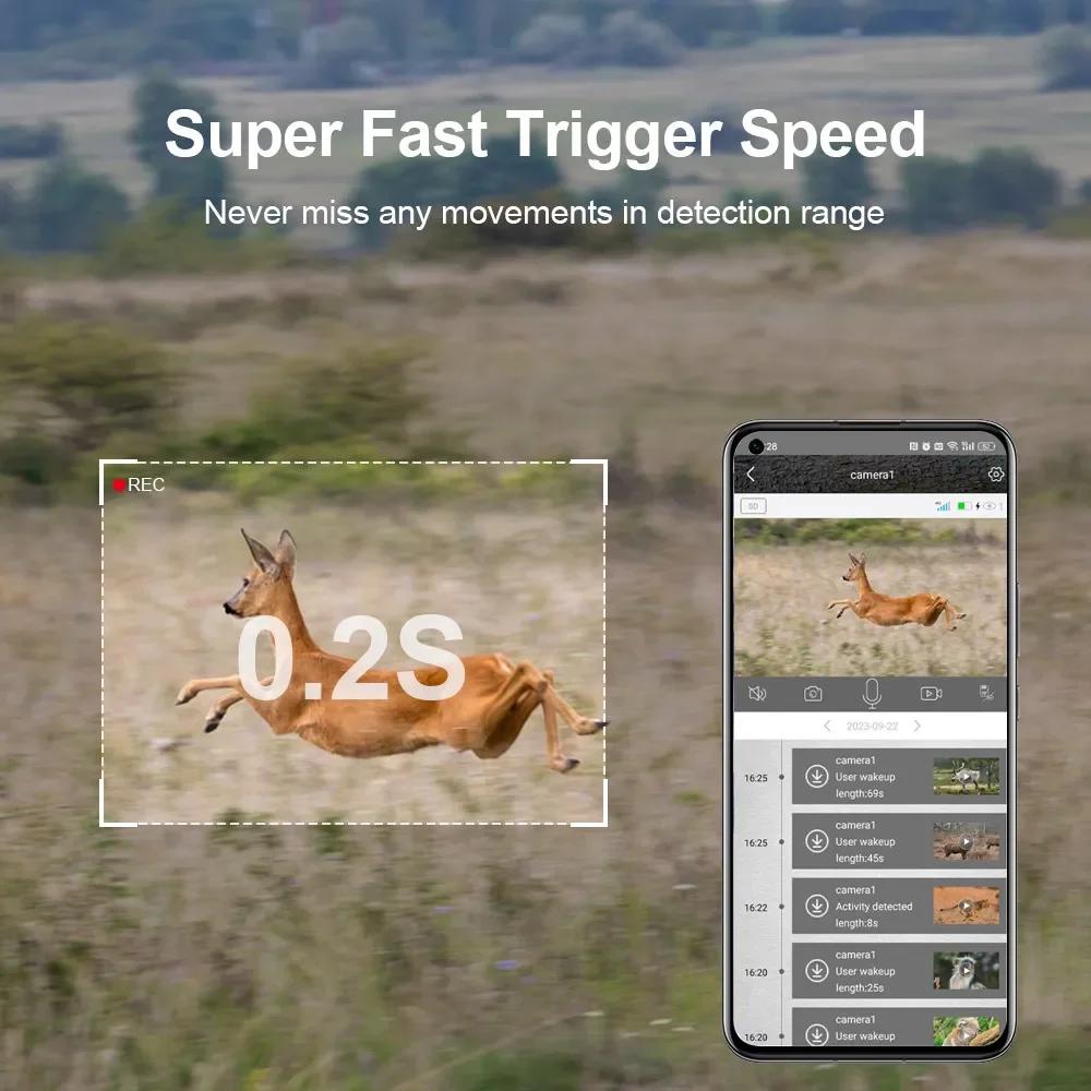 LS VISION Солнечная камера для охоты и слежения 14 Мп 4G SIM-карта IP66 водонепроницаемый 2-сторонняя связь 20 м PIR детектор движения камера для наблюдения за дикой природой ИК ночное видение