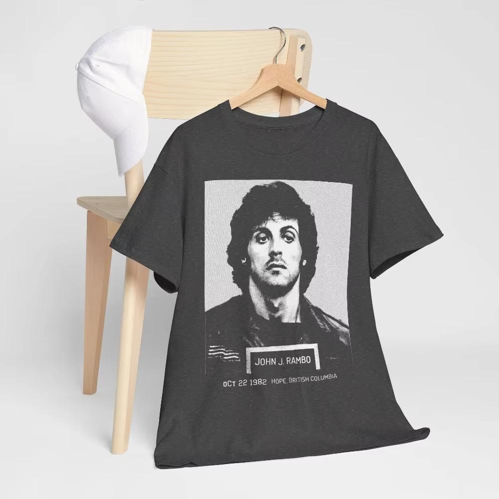 New Hot Selling John J Rambo First Blood Cult Movie TShirt Casual and Comfortable Retro Unisex Pure Cotton Streetwear Top