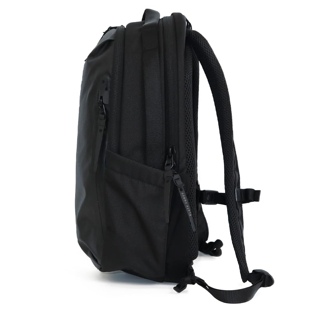 BLACK EMBER TORTOISE PACK 7224001 Backpack, BusinessCasual, Black Nylon, Men's, Ripstop