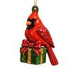 Christmas Tree Hanging Decorations Red Bird Ornament, Acrylic Decor for Holiday Gift Friends Holiday, Festive Pendant Home Party Fireplace, Lovers