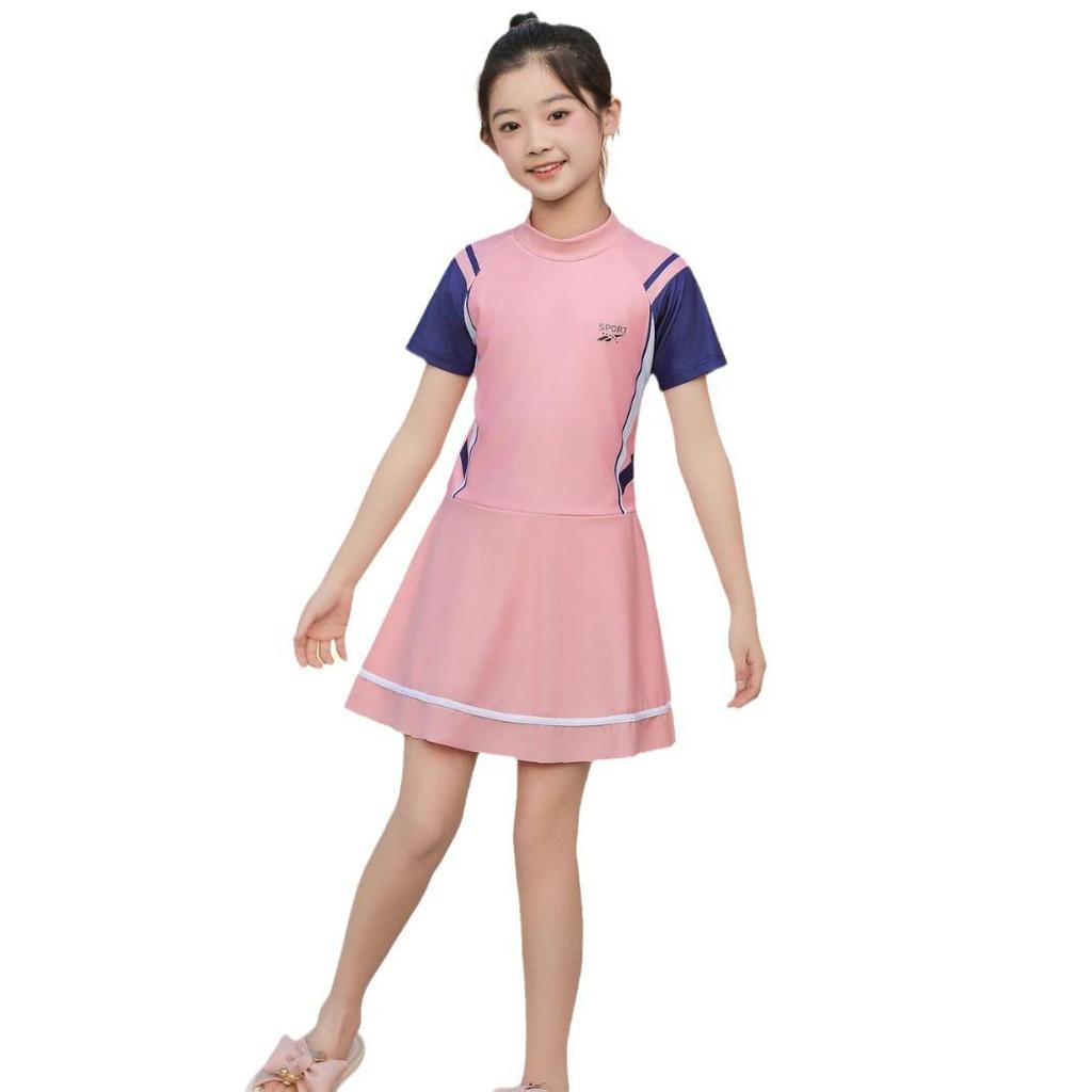 Спортивный слитный купальник для девочек для бассейна и горячих источников