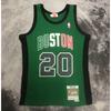 Ретро Баскетбольная Майка Boston Celtics Эпоха 2007-08 Пирс Гарнетт Аллен Вышитая Хлопковая Командная Рубашка Унисекс