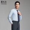 Мужская рубашка в стиле business casual с длинным рукавом