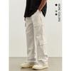 Big Pocket Overalls Men's Retro Spring and Autumn Functional Wind Loose Wide Leg Casual Pants