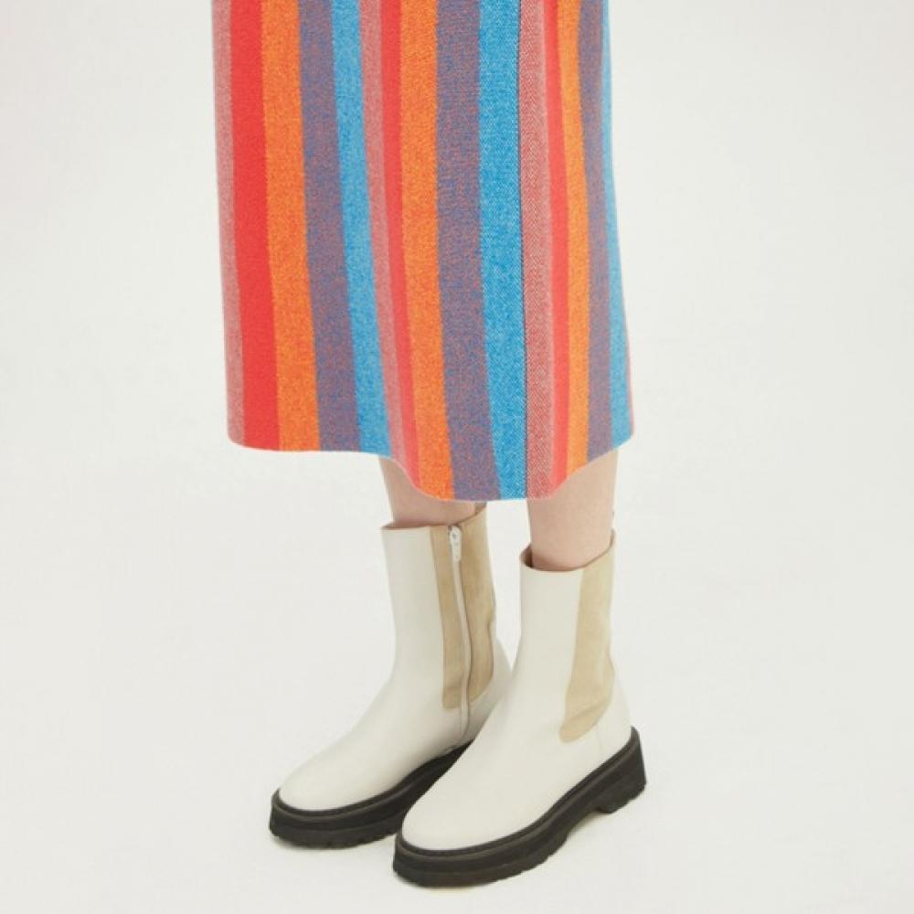  Benetton Benetton Многоцветная полосатая трикотажная юбка Bask04311 Hp