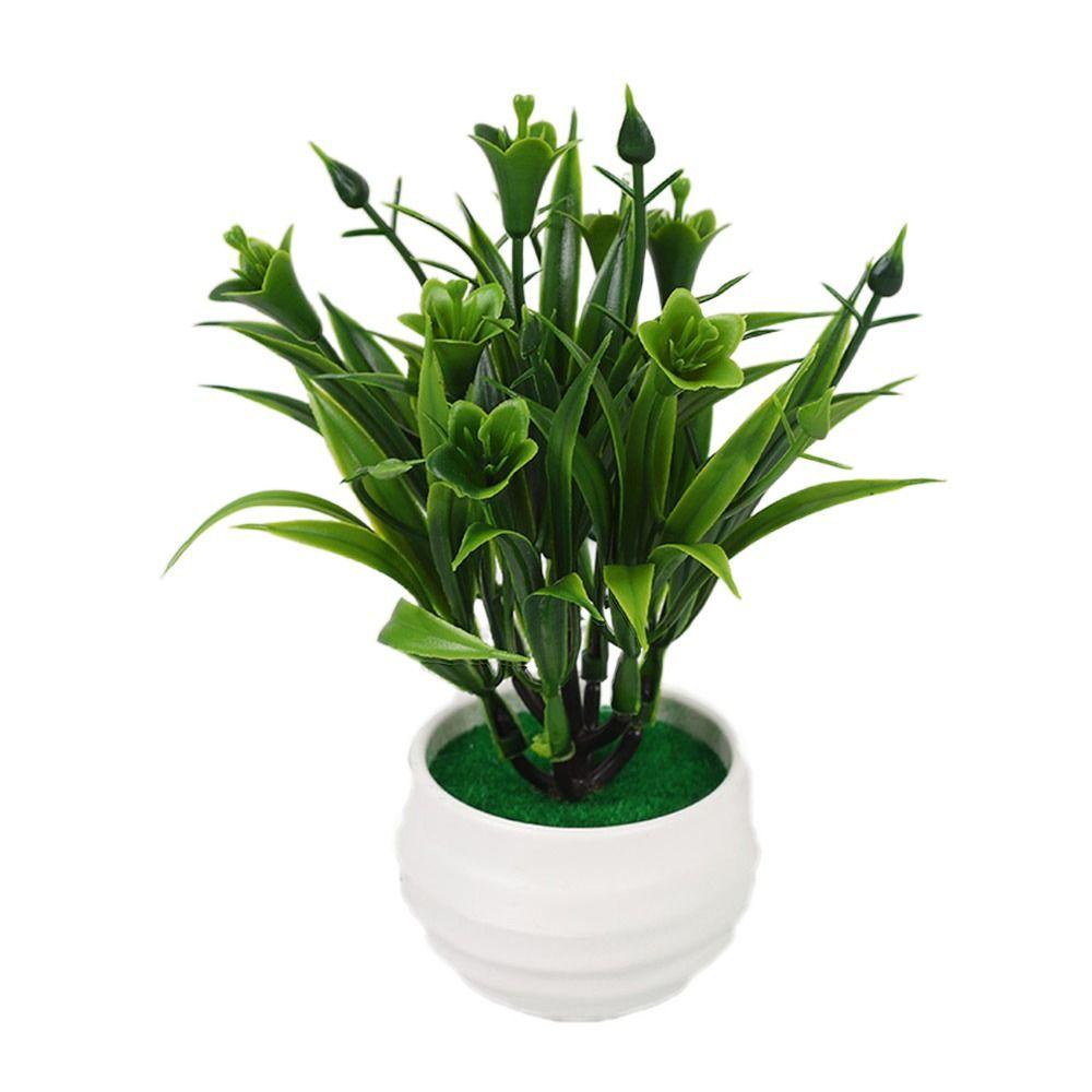 Имитация лилии розы реалистичное растение в горшке яркая искусственная трава в горшке подарок искусственный цветок бонсай