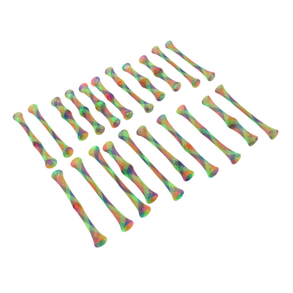 21pcs Cat Spring Toy Nylon Colorful Interactive Scratch and Bite Resistant Pet Coil Tube Toy for Kitten