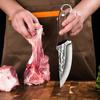 Портативный тесак для мяса для домашнего барбекю, нож с деревянной ручкой, острый нож из нержавеющей стали