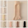 Mid Tube Five Toe Plush Socks Thickened Warm Floor Socks Women Kawaii Five Toe Fleece Socks  Winter