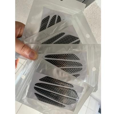 4 шт. черные углеродные волокна кромки двери автомобиля защитные полосы защита от царапин антистолкновительная накладка наклейка наклейка на молдинг отделка аксессуары