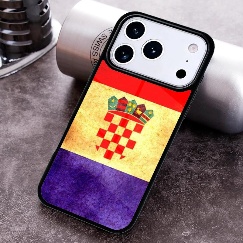 Чехол для телефона с принтом флага Хорватии Для iPhone 17 16 15 14 13 12 11 Pro Max Plus 17Air Мягкий силиконовый чехол