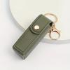Creative Mini Lipstick Keychain and PU Leather Bag Pendant