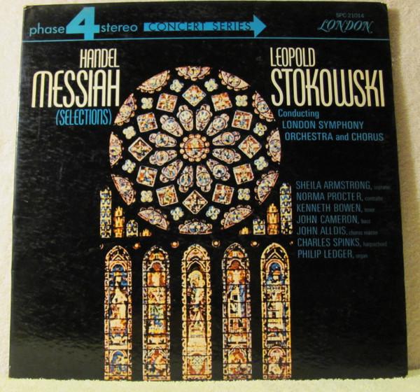 LP Запись ГЕОРГ ФРИДРИХ ГЕНДЕЛЬ, ЛЕОПОЛЬД СТО - Мессия (Выборы) SPC21014 London Records 1966 США Классика Б/У
